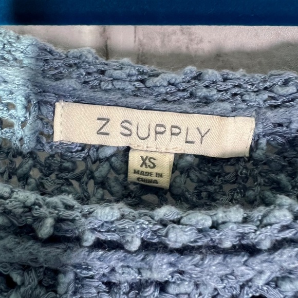 💙Like New |•Z SUPPLY•| Blue Loose Knit Oversize Sweater Size XS-Medium - Picture 10 of 13